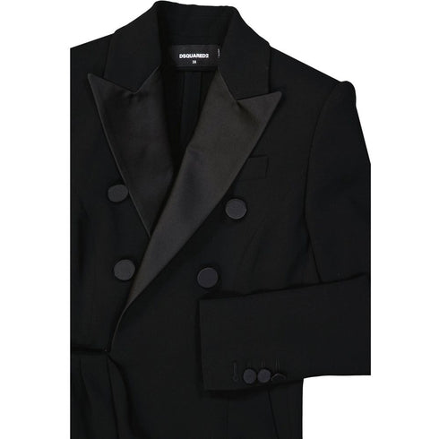 Dsquared² Black Viscose Cocktail Dress